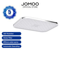 JOMOO 9 inch Shower Head Round High Pressurized Rain Shower Top Spray Ultra-Thin Design Automatic Descaling Top Shower Head