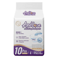 ANDLOVE Adult Diapers Extra Large 100pcs/10packs Adult Tape Diapers Leak-Proof