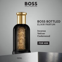 BOSS Bottled Elixir Parfum for Men 100ml - Incense Vetiver Cedarwood - Ambery Woody Perfume | by HUGO BOSS Fragrances - EDP For Men | Fragrance for Men