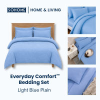 SOHOME 1pc Everyday Comfort Fitted Bed Sheet Garterized Cotton Blend Aesthetic Printed Bedsheet Cover Beddings
