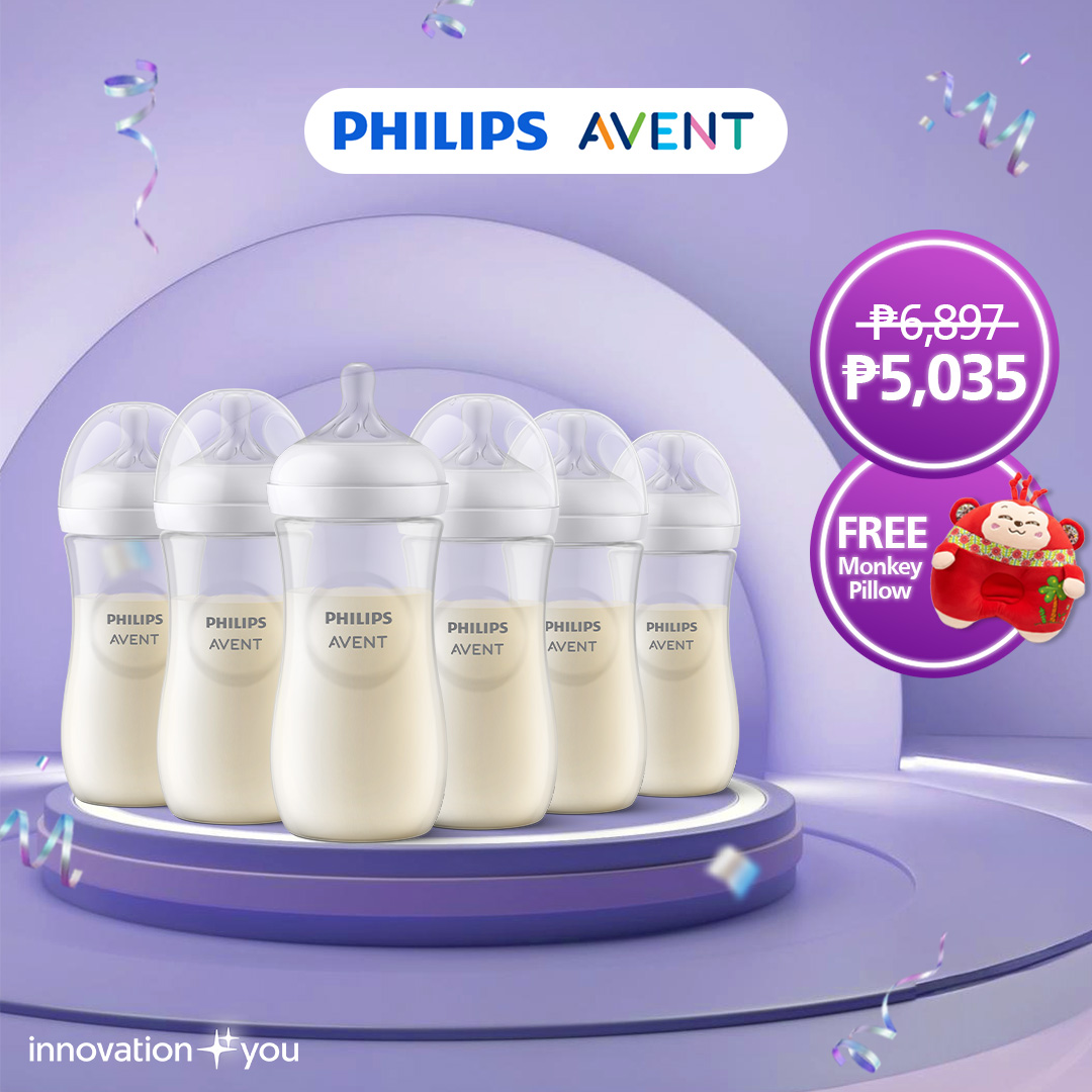 Philips AVENT 11oz Natural Response Baby Bottle 6-pack Bundle