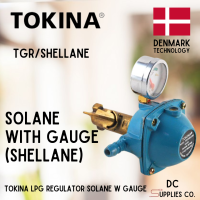 Tokina LPG Gas Regulator with GAUGE for SOLANE / SHELLANE Regulator Heavy Duty Denmark Technology