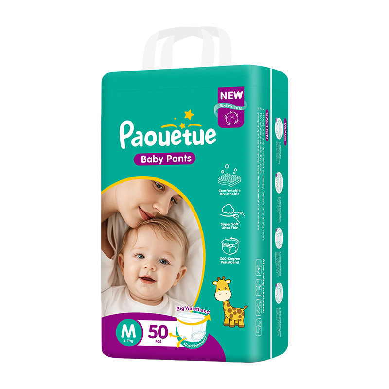 New Unisex Baby Pull-Up Pants or Tape Diapers M/L/XXL/XXXL Sizes 50PCS with Breathable Triple Layer Protection for 9-25KG