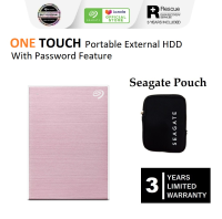 Seagate 2TB One Touch External Hard Drive For Mac and Windows with Password USB3.0 With 3 YEARS DATA RECOVERY SERVICE and FREE Seagate Soft Pouch | External Hard Drive | Hard Drive External Storage | Seagate External Hard Drive