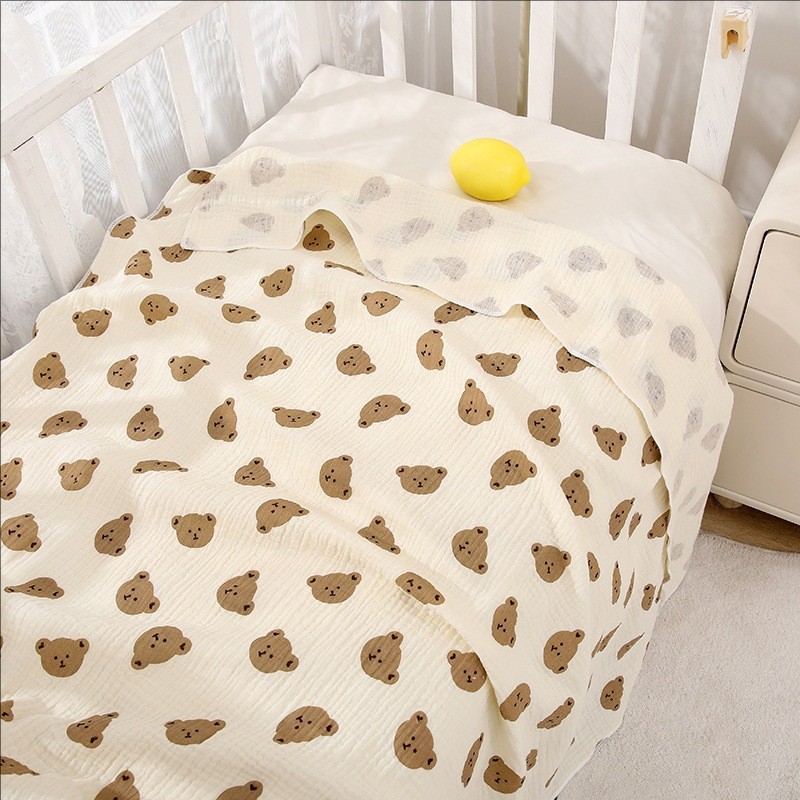 100*100cm Baby Swaddle Blanket Breathable Cotton Newborn Wrap Soft Blanket Comforter for Baby Bedding