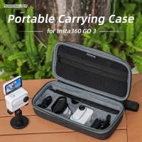 Sunnylife Mini Carrying Case for Insta360 GO 3 3S Hard Travel Storage Bag Shockproof Protective Organizer for Camera Accessories Outdoor Use