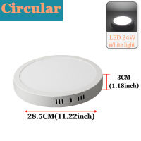 LED Ceiling Panel Light Power (3W-24W) Round/Square Cool White High Brightness Energy-Saving 80% Home & Commercial Decor