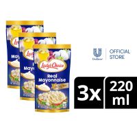 [BUNDLE OF 3] Ladys Choice Real Mayonnaise Regular 220ML Pouch
