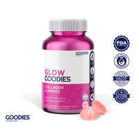 GOODIES NUTRITION Collagen Gummies – Glow Goodies – 1 bottle (60 Gummies) - Promotes Skin Hydration