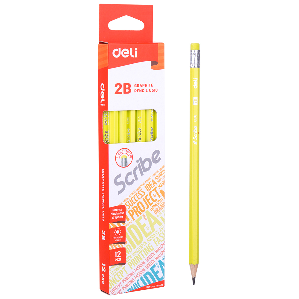 Deli Scribe Pencil 2B EU51000 12pcs/box