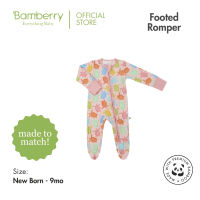 Bamberry Bamboo Fabric Zippered Romper for Infant - Pawikan Colorful Turtle Print