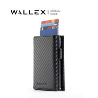 Wallex 3 Pop Up Leather Trifold Card Holder Wallet Magnetic Closure with Coin Pocket Cards Wallet