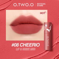 [BUY 2 AT ₱149] O.TWO.O Velvet Matte Liptint Lip & Cheek Mud Dual-use Lip Clay High Pigmented Long Lasting Not Dry Concealing Lip Lines Liquid Lipstick