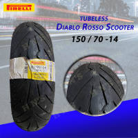 PIRELLI Diablo Rosso Sport RIM14 Tubeless Tires ( 70/90-14  80/90-14  80/80-14  90/90-14  100/80-14  120/70-14  140/70-14  150/70-14  120/70-15 ) Free Tire Sealant and Pito