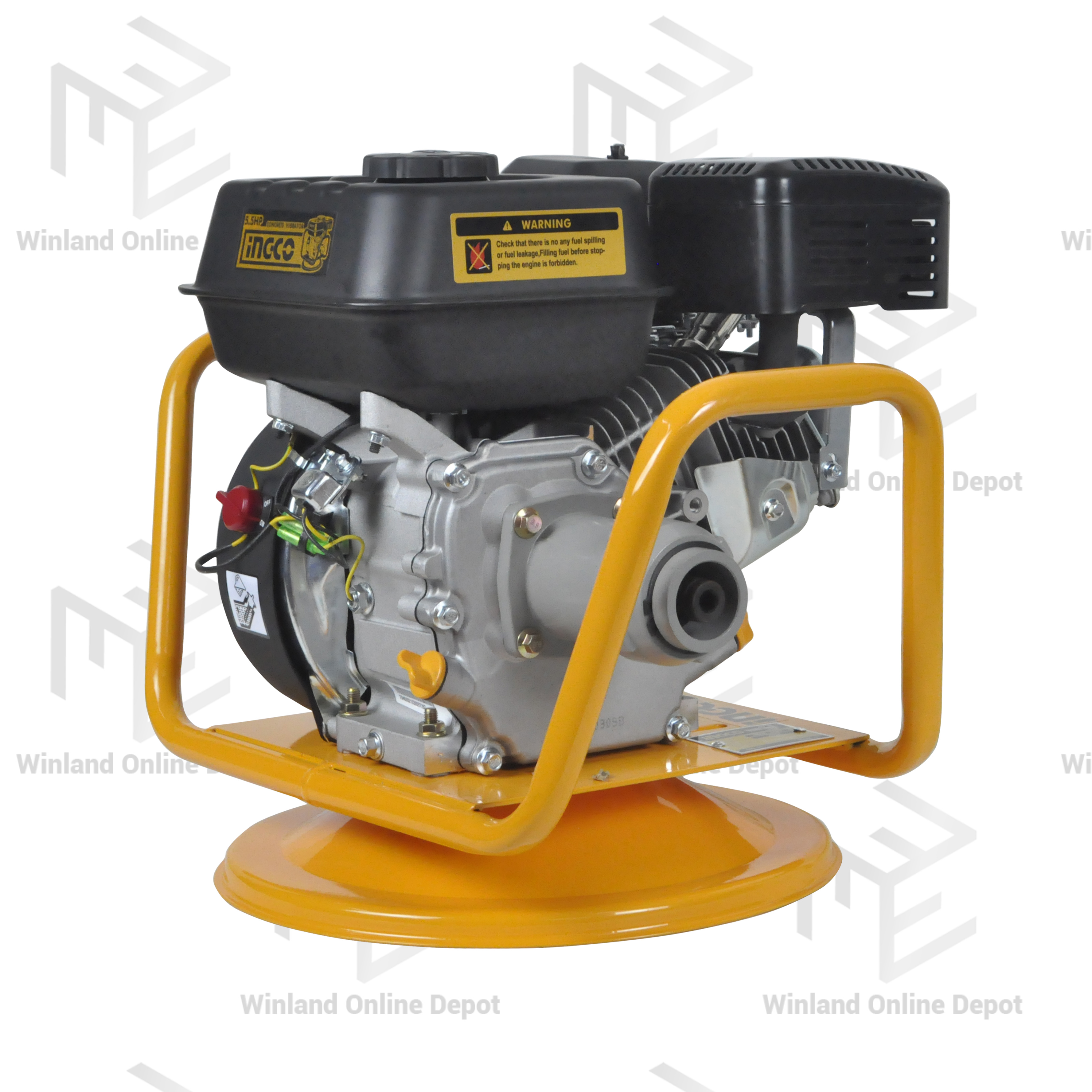 INGCO Original Industrial Gasoline Concrete Vibrator Hex Type 5.5HP 4000W GVR22 *WINLAND