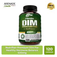 Nutriflair Premium Dim For Healthy Hormone Balance 400mg 120 Vegetable Capsules