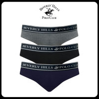 Beverly Hills Polo Club Cotton Mens Underwear Briefs for Men 3 Pack (BLK/BLU/GRE)