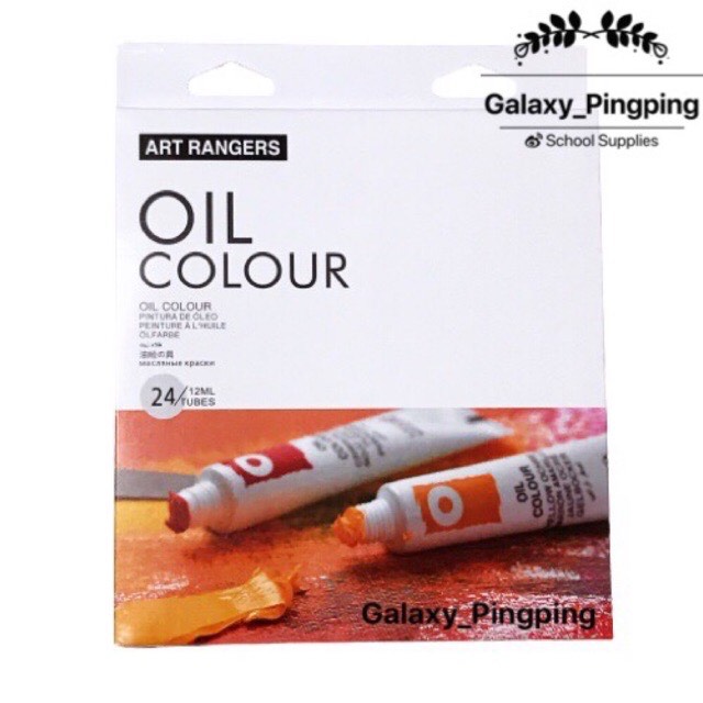 Art Rangers 24 Tubes Oil Colour Paint Set (12ml/tube)