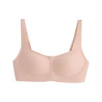 PATIS TESORO  Women Bra Seamless Ladies Sexy Bra French Style Half Cup Beauty Back Push Up Wireless Yoga Square Neck Collar Bra