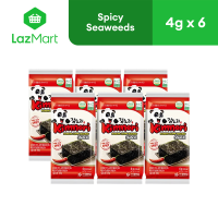 Kimnori Korean Crispy Seaweeds-Spicy  4Gx6 24g