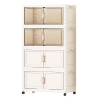 SALVO Large Capacity Foldable Clothes Storage Box Sorting Box With Flip Cover Wheel Home Use Clothes Storage Cabinet