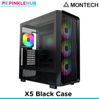 PinkleHub | Montech X5 ATX Mid-Tower Case Black/White