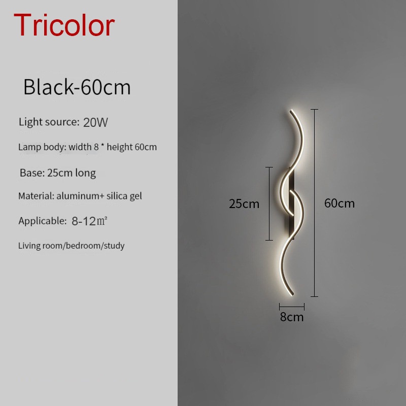 Lightinthebox Nordic Led Bedside Wall Sconce Lamp for Living Room Bedroom Light Stair Simple Art Interior Wall Lights