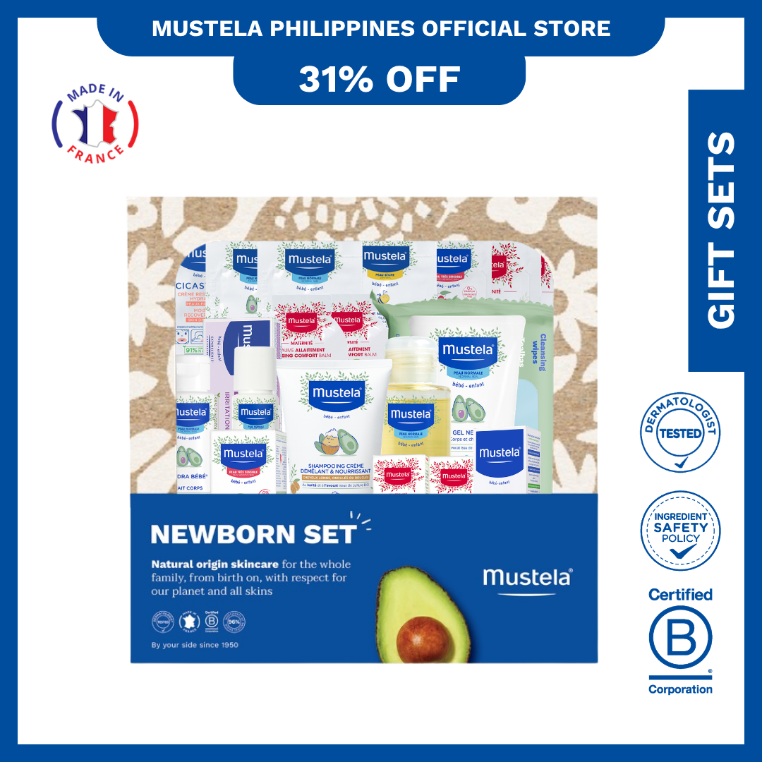 Mustela Newborn Set PhP 4990 No. 27 (Blue Sleeves)