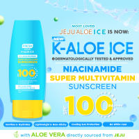 Fresh K-Aloe Ice 3 in 1 Niacinamide Super Multivitamin Sunscreen SPF 100 100mL - with Aloe Vera Vitamins B5 B6 & E - for help keep your skin healthy radiant and free from dark spots.