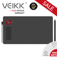 (VEIKK Official store) VEIKK A15 A15pro Digital Drawing Pad for Digitial Art Pen Tablet Graphics Drawing Tablet Large Work Area of 10 x 6 inch 8192 Pressure Sensitivity  with Battery-Free Passive Stylus and 12 Shortcut Keys( RedBlueGray)