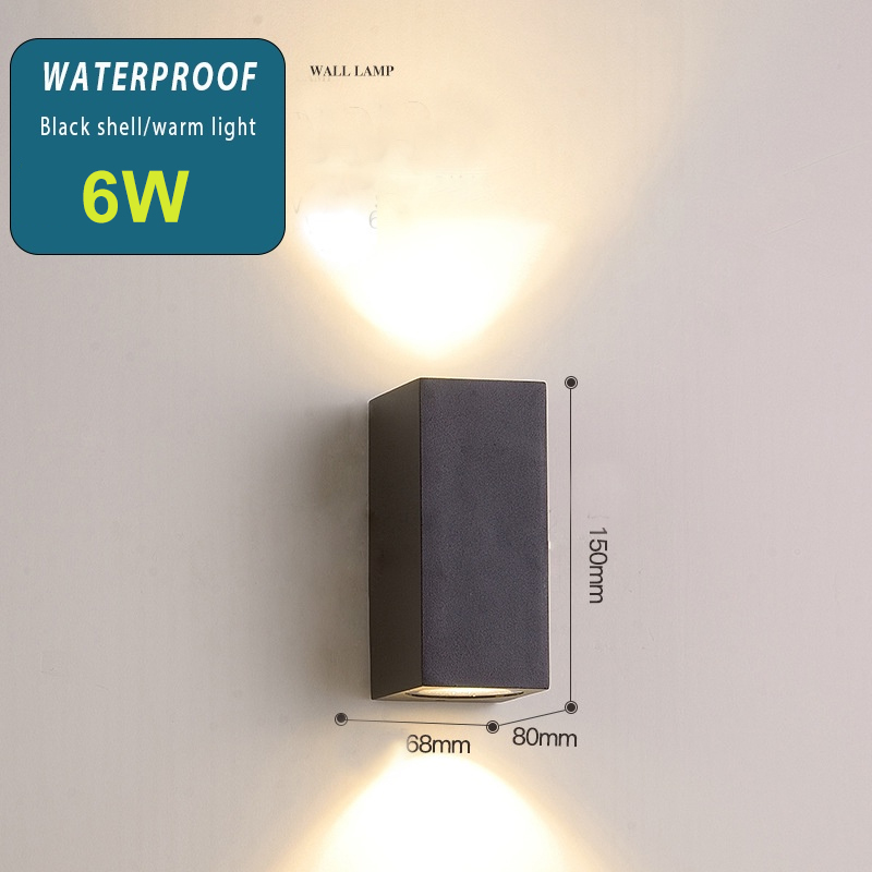 LED Wall Light Waterproof Dual Head Wall Lamp Outdoor Socket Courtyard Stairs Garden Modern Waterproof LED Wall Light