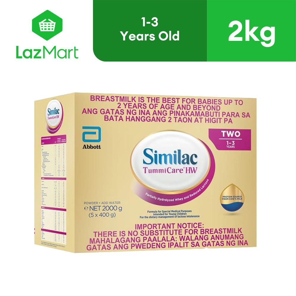 Similac TummiCare HW Two 2kg for Children 1-3 Years Old Milk Supplement Powder