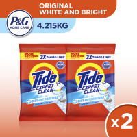 [Bundle of 2] Tide Powder Detergent Perfume Fantasy Original White & Bright Garden Bloom 4.2 - 4.21KG Bag (Laundry Detergent Powder. Fragrance)