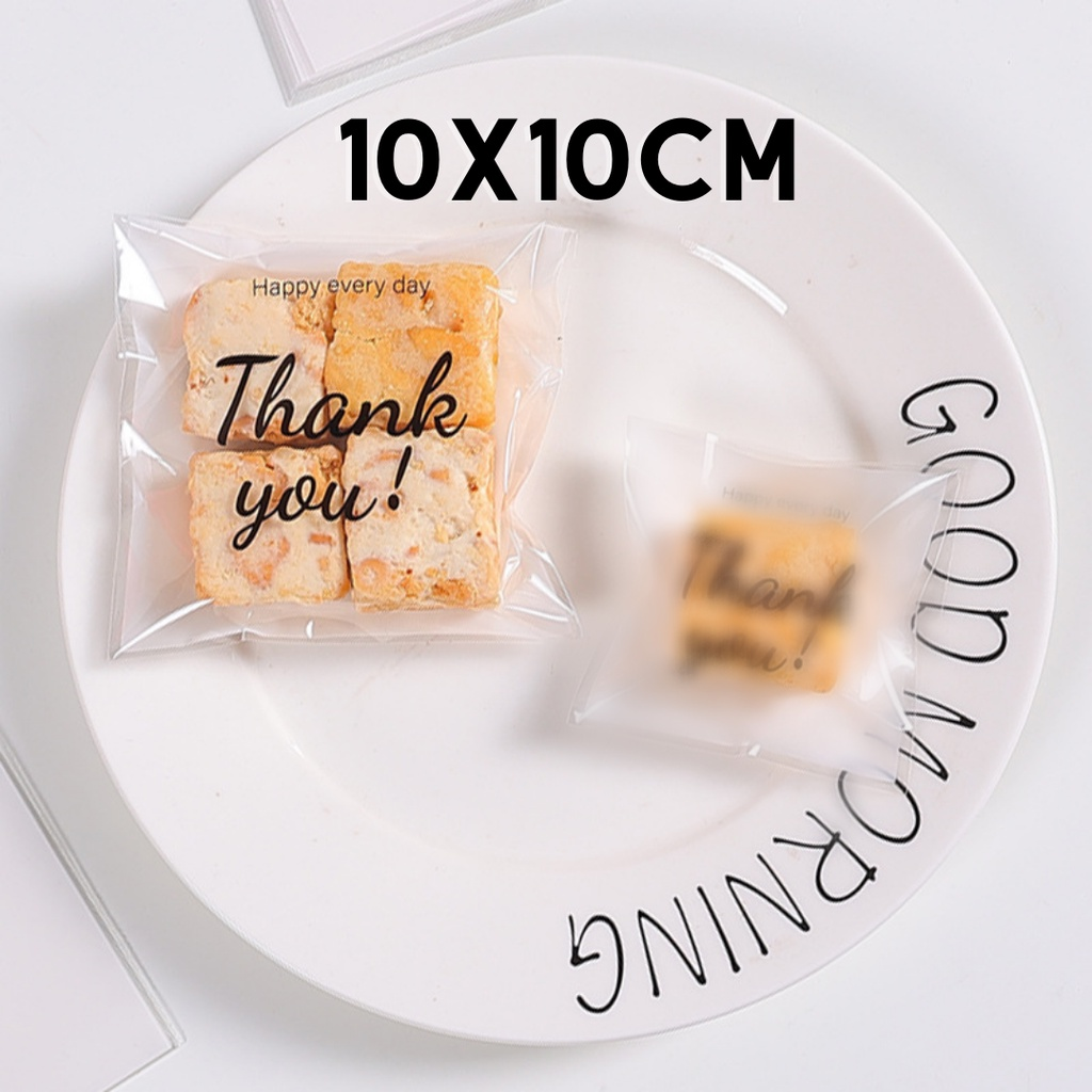 100 pcs Floral Cookie Bag Sealing Pastry Heat Seal Wrapper Polvoron Candy Plastic Homemade Packaging Bag 5.5 x 8.5 cm