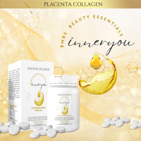 BMRS Inner You Beauty Essentials - Skin Nourishing Collagen & Placenta Tablets with CoQ10 & Hyaluronic Acid (250mg 120 Tablets)