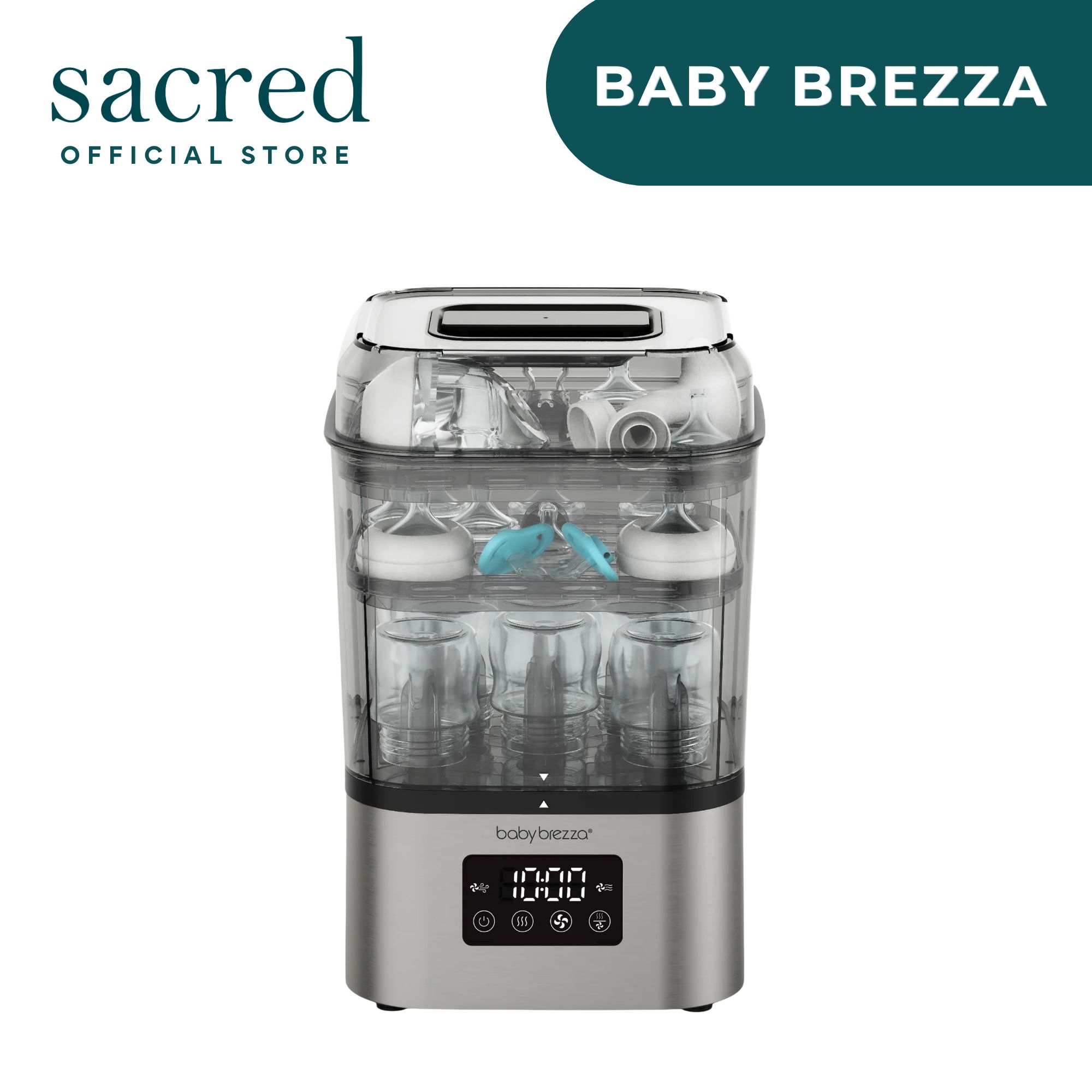 Baby Brezza SuperQuick Baby Bottle Sterilizer and Dryer - Sterilizes & Dries in just 10 Minutes