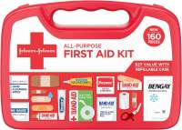 Johnson & Johnson All-Purpose First Aid Kit 160 Pieces