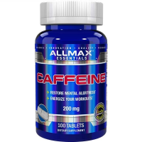 Allmax Nutrition Caffeine 100 Tablets for Alertness Focus &amp Energy
