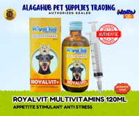 ALAGA ROYALVIT MULTIVITAMINS 120ML FREE SYRINGE FOR DOGS CATS APPETITE STIMULANT IMMUNE SUPPORT