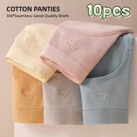 FINETOO 5PCS/Set Womens Cotton Panties - Breathable and Comfortable Medium-Waist Antibacterial Underwear