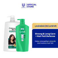 [LAZ EXCLUSIVE] Sunsilk Strong & Long 1L + Cream Silk Hair Fall Defense 1.4L