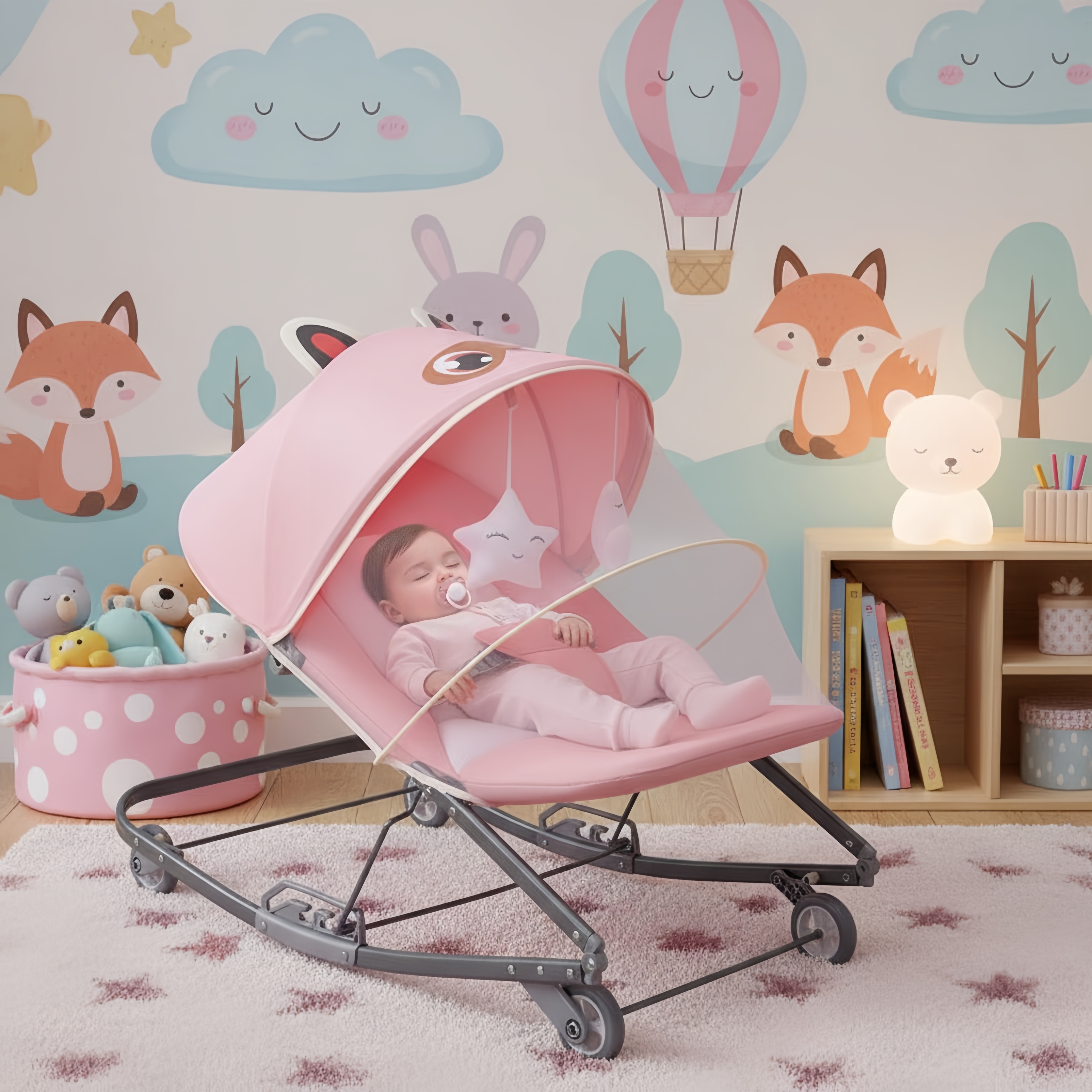 Baby rocking chair baby recliner crib newborn baby rocker sleeping crib bouncer Duyan for baby
