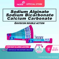 Gaviscon Double Action Antacid Liquid 80ml (10ml x 7+1) for Acid Reflux Heartburn Indigestion