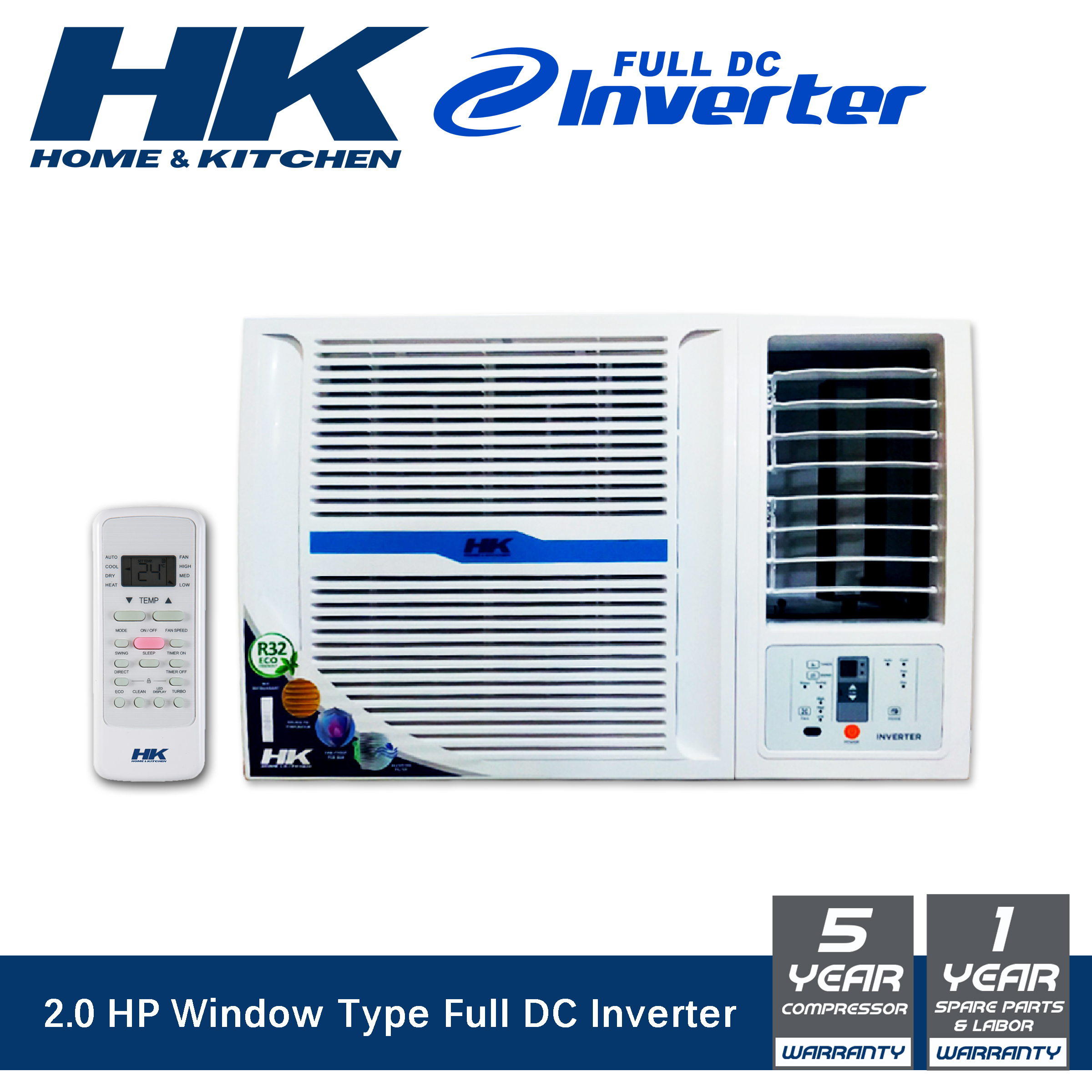 HP HK Electronic Window Type Full DC Inverter Aircon Lazada