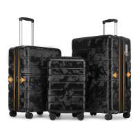SEA CHOICE Luggage Scratch-resistant Material RPO Lightweight 19 Inch Carry-on Travel Suitcase 24 Inch & 28 Inch Expandable with Bumper Feet with Shock Absorbed 360° Spinner Wheels TSA Lock 5 Years Warranty