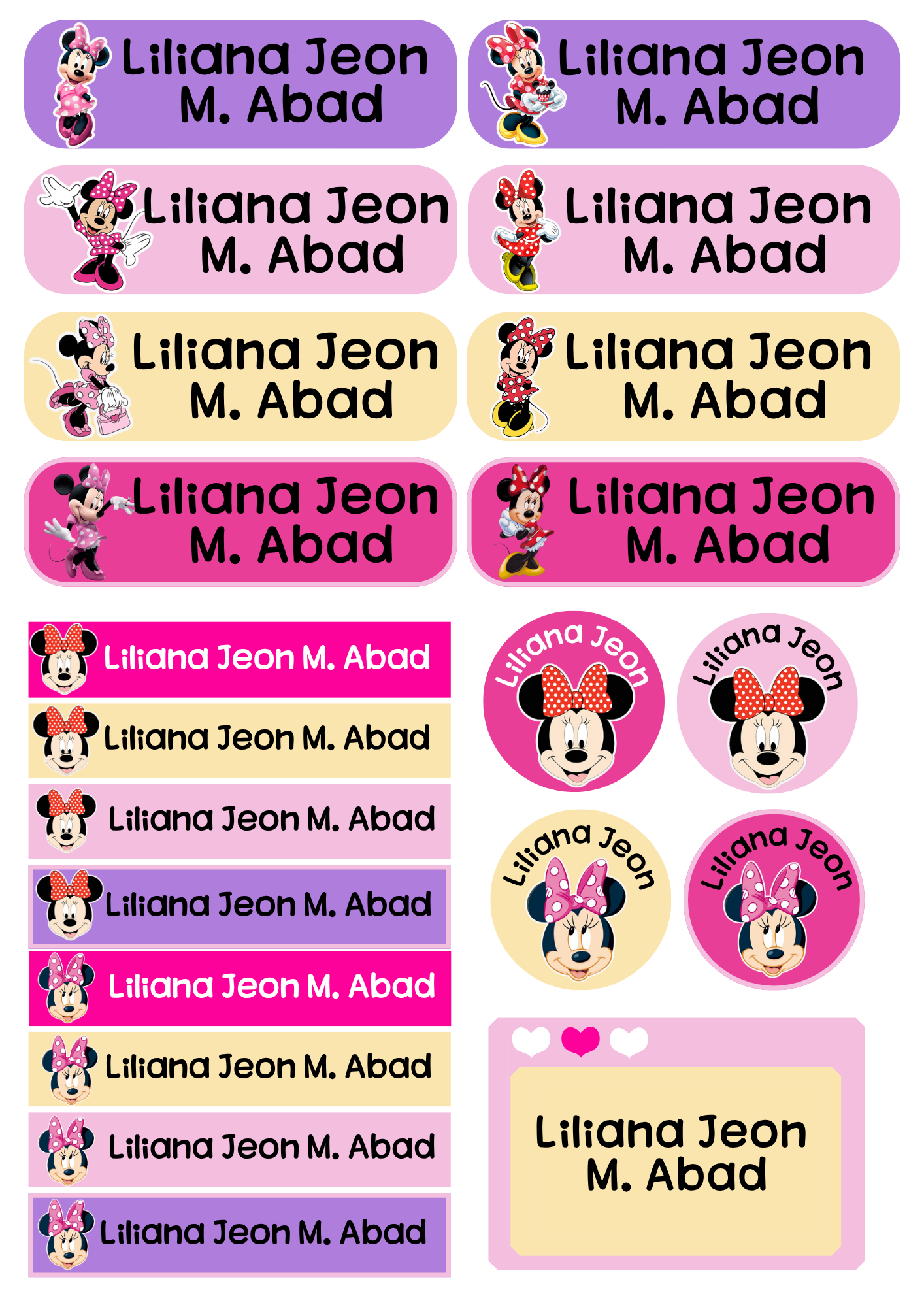 Personalized NAME Sticker Label for Kids and Adult (Waterproof)