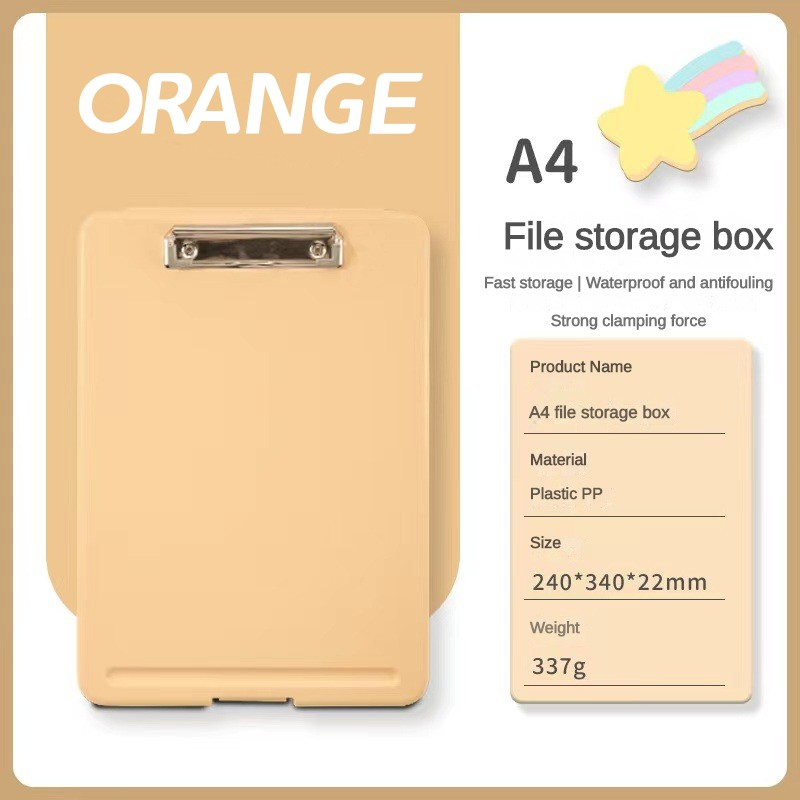 2 In 1 Clipboard with Storage A4/Long Plastic Storage Clip Board File Box School & Office Supplies