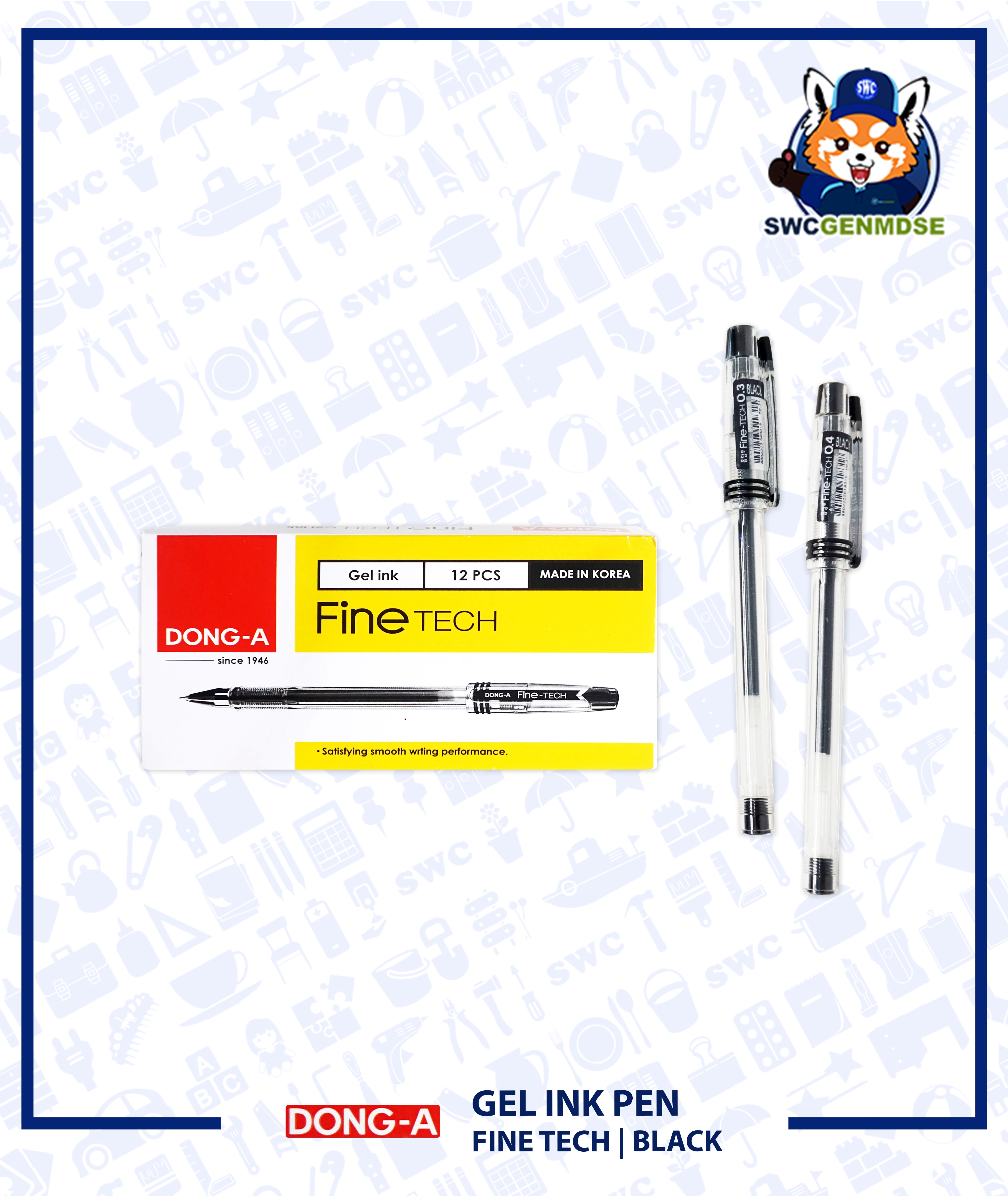 DONG-A Gel Ink Pen | Fine Tech | Sold Per Box (12s)