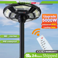 NOXIER 5000W Solar Street Light UFO Solar Street Light Outdoor Waterproof IP67 Outdoor Light with sense remote