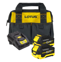 Lotus Starter Kit 1x4Ah + Bag + Charger CCB400X1 | 2x4Ah + Bag + Charger CCB400X2 | 4x4Ah + Bag + Charger CCB400X4 | 4x6Ah + Bag + Charger CCB600X4 – Power Tool Starter Kits